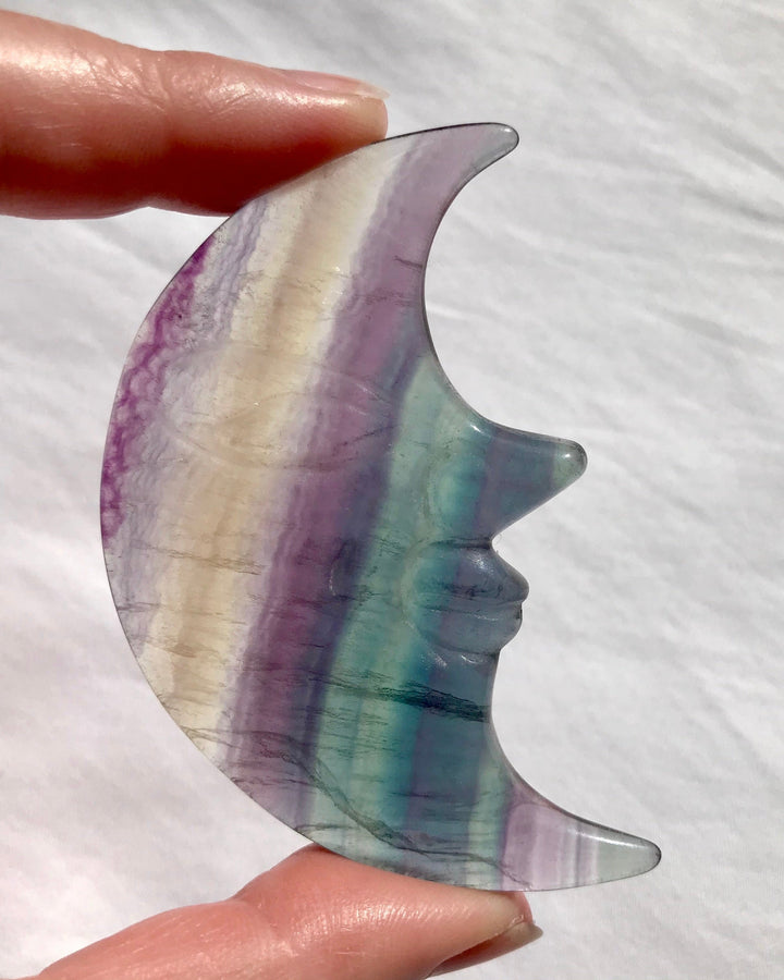 RAINBOW FLUORITE | Moon Face